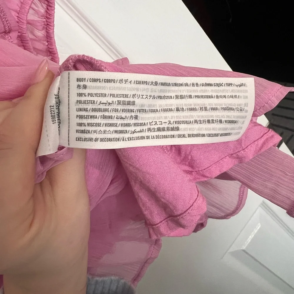 Abercrombie & Fitch Pink Layered Blouse - Picture 3 of 3